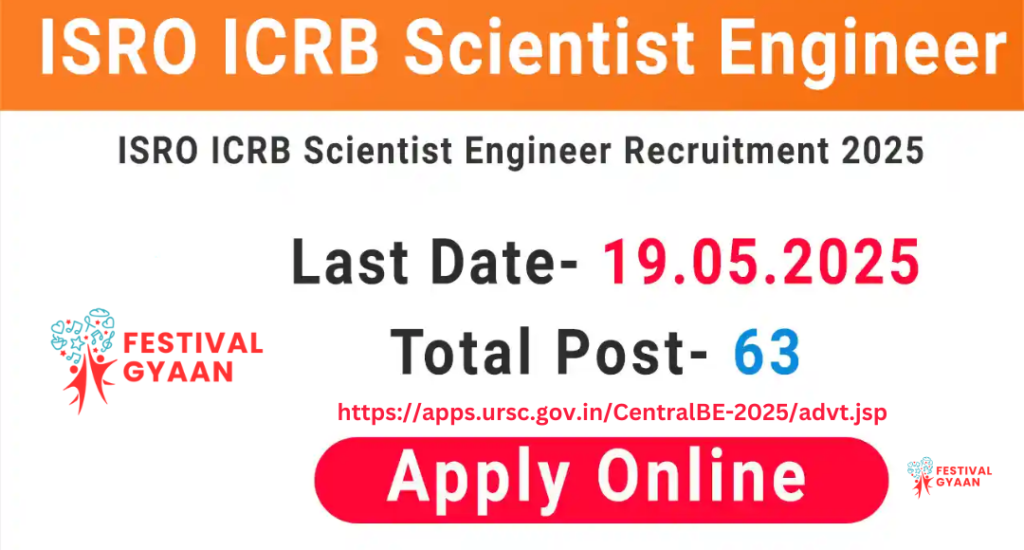 ISRO ICRB Scientist / Engineer Recruitment 2025