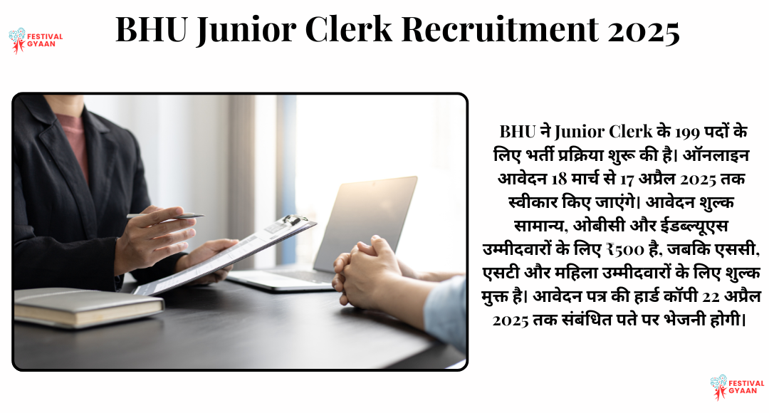 BHU Junior Clerk Recruitment 2025