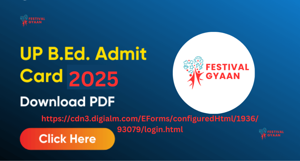 UP B.Ed Admit Card 2025