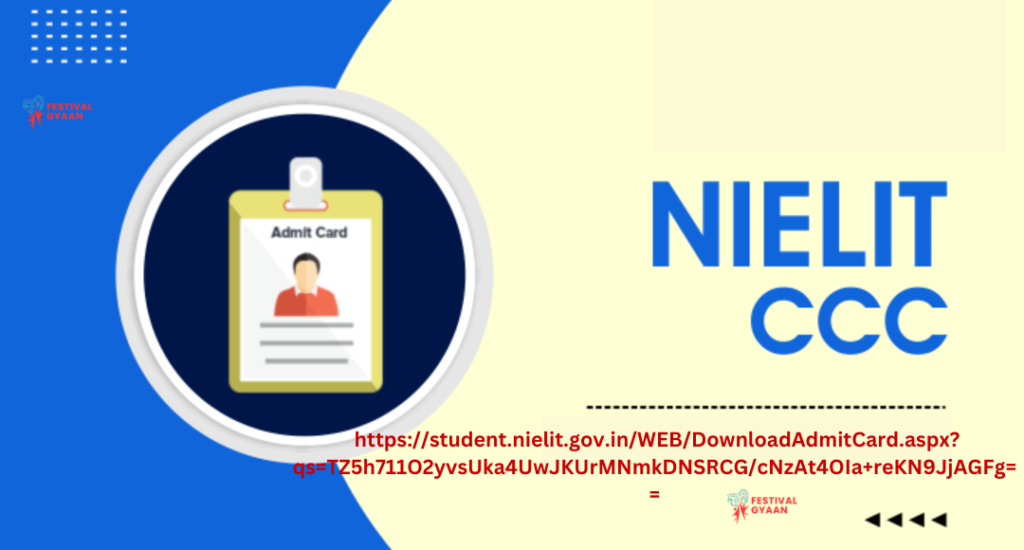 NIELIT CCC Admit Card May 2025