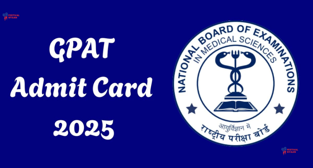 GPAT 2025 Admit Card Released