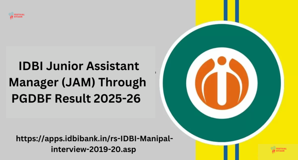 IDBI JAM PGDBF 2025-26