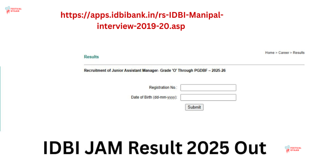 IDBI JAM PGDBF 2025-26