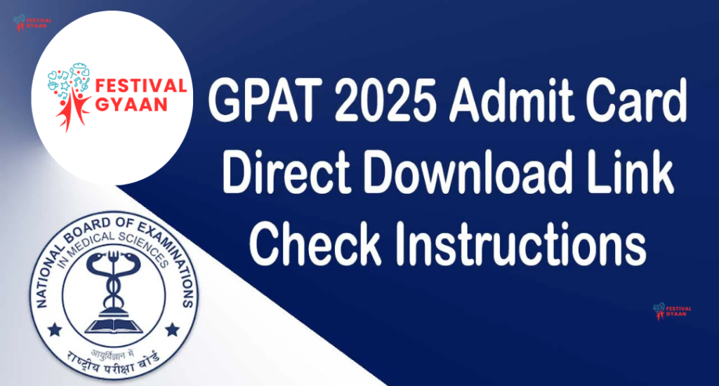 GPAT 2025 Admit Card Released
