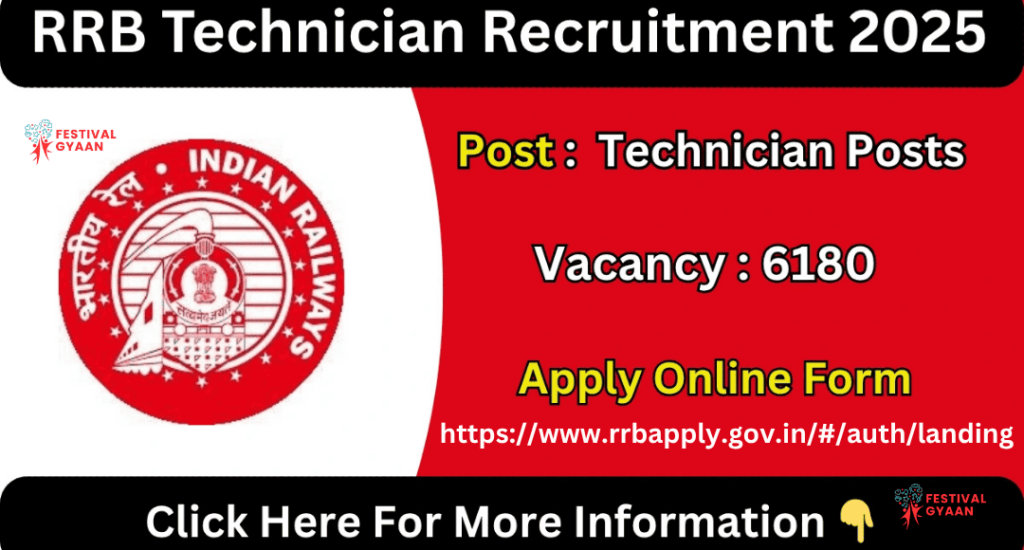 RRB Technician Online Form 2025