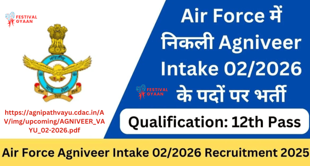 Indian Air Force Agniveervayu Intake 02/2026 Recruitment