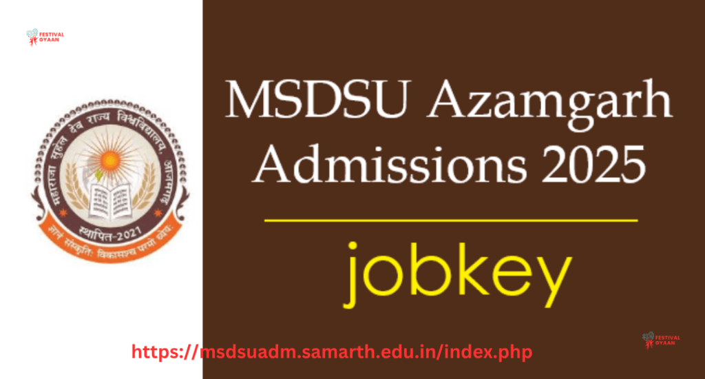 MSDU Azamgarh UG/PG Admission 2025