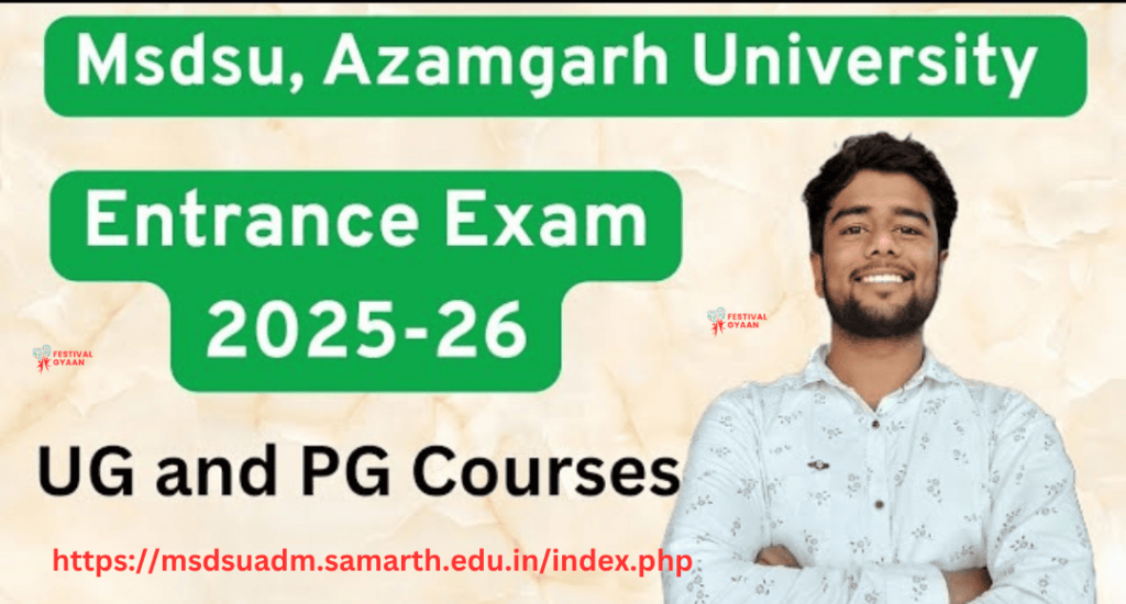 MSDU Azamgarh UG/PG Admission 2025