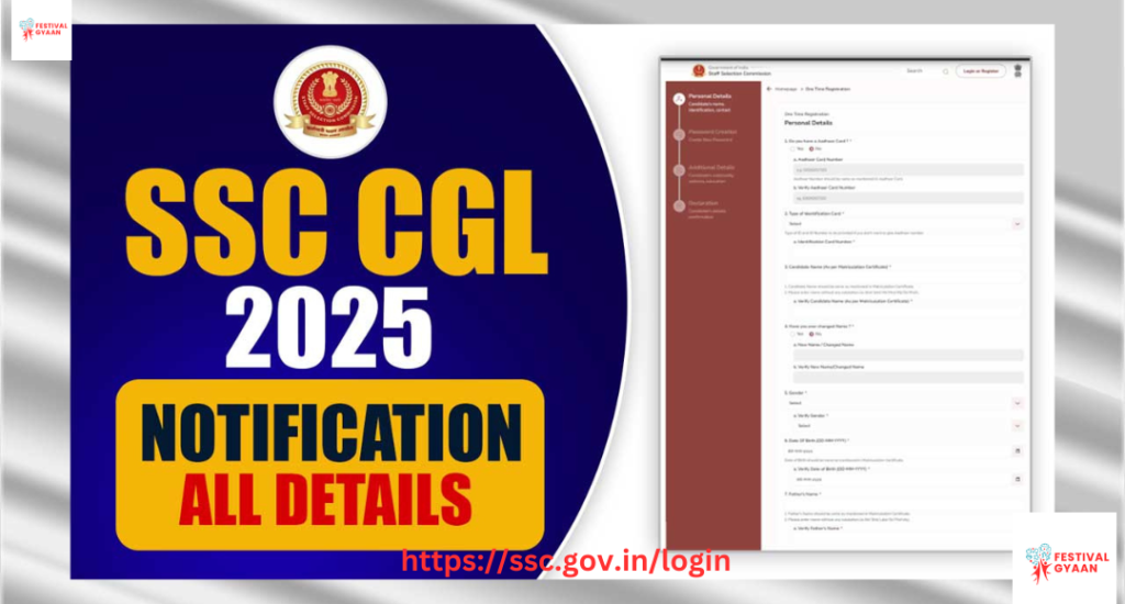 SSC CGL Official Notification 2025 Released