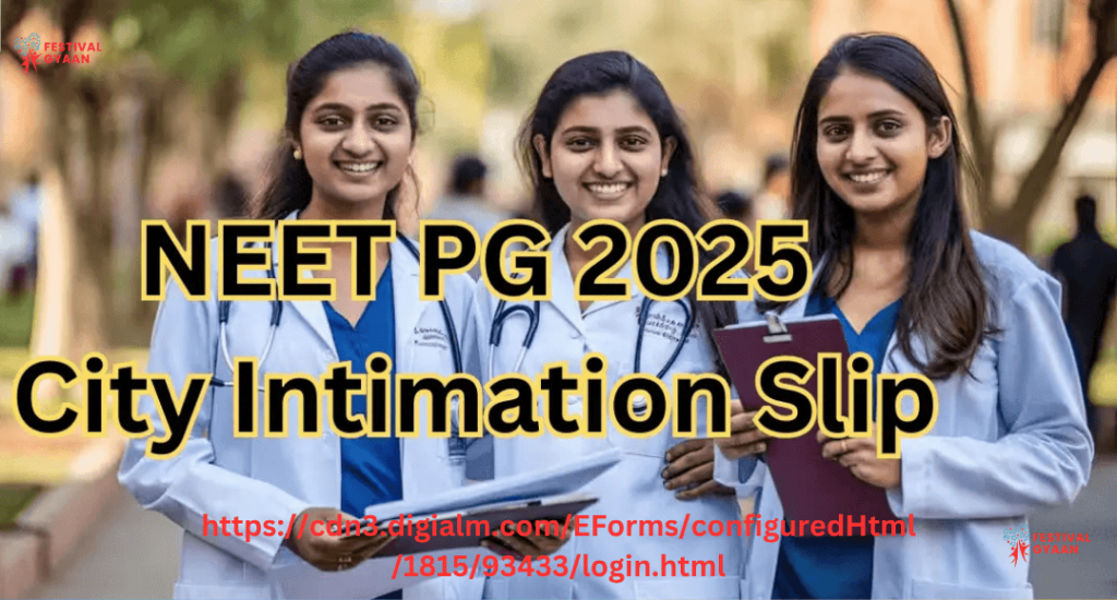 NEET PG Exam City Selection 2025