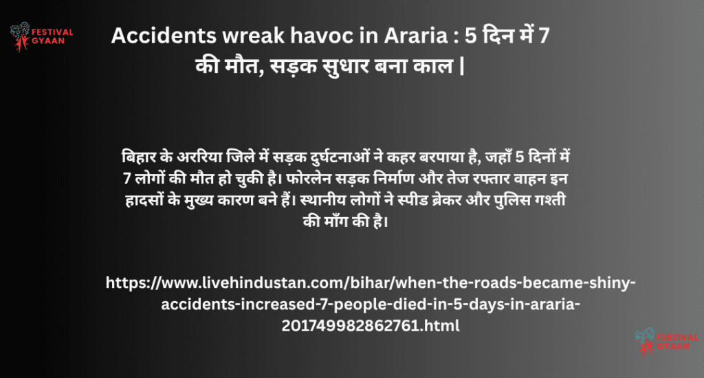 Accidents wreak havoc in Araria