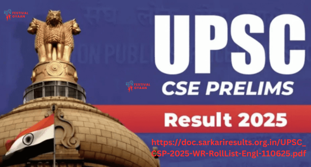 UPSC Prelims Result 2025