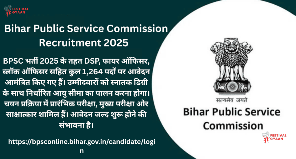 Bihar Public Service Commission Recruitment 2025
