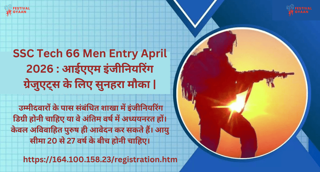 SSC Tech 66 Men Entry April 2026