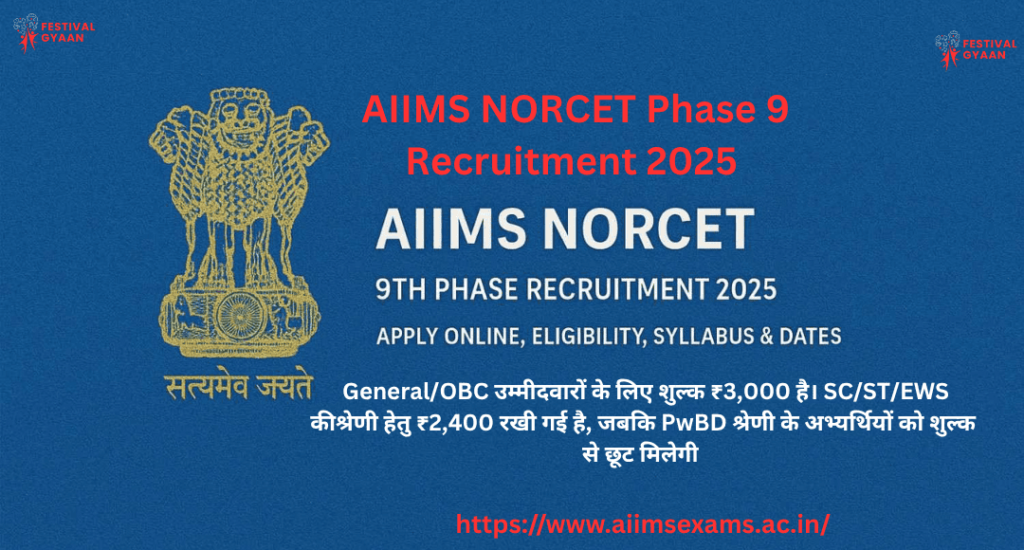 AIIMS NORCET Phase 9 Recruitment 2025