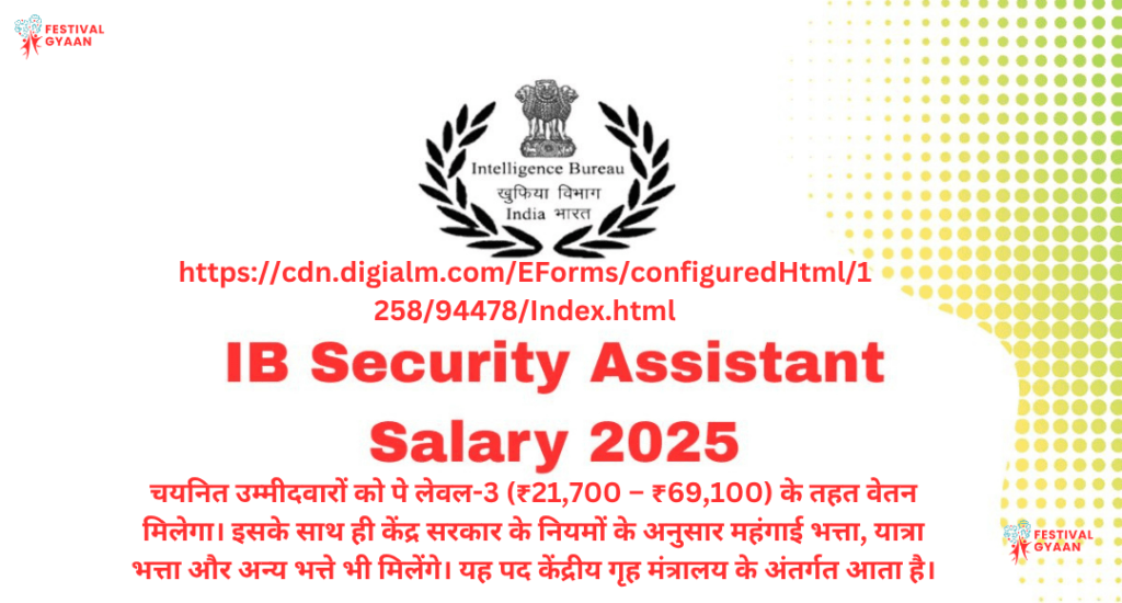 IB Security Assistant Recruitment 2025
