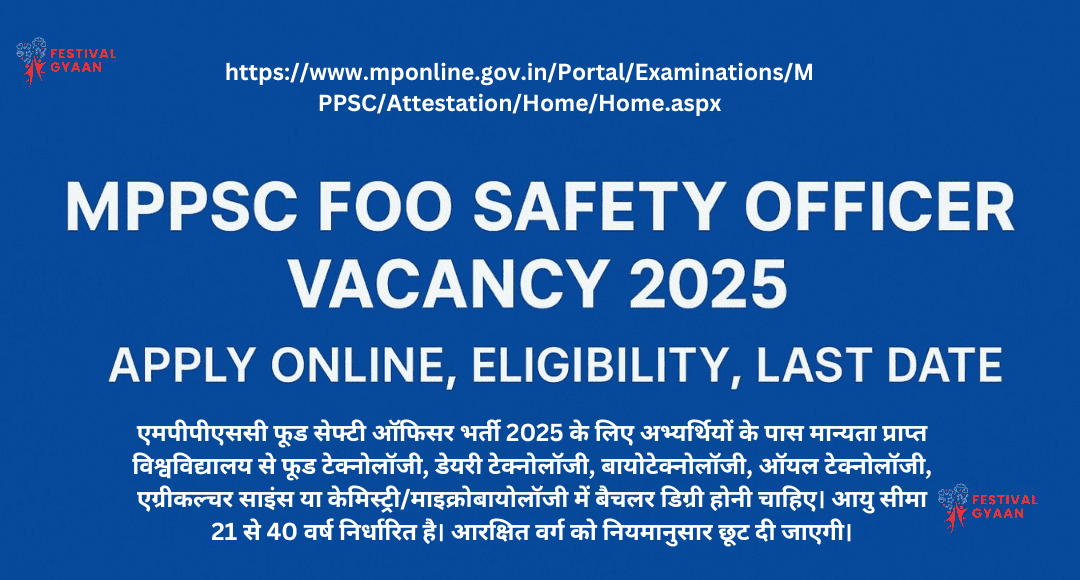 MPPSC FSO 2025 Vacancy