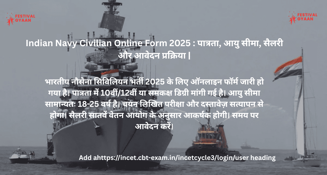 Indian Navy Civilian Online Form 2025
