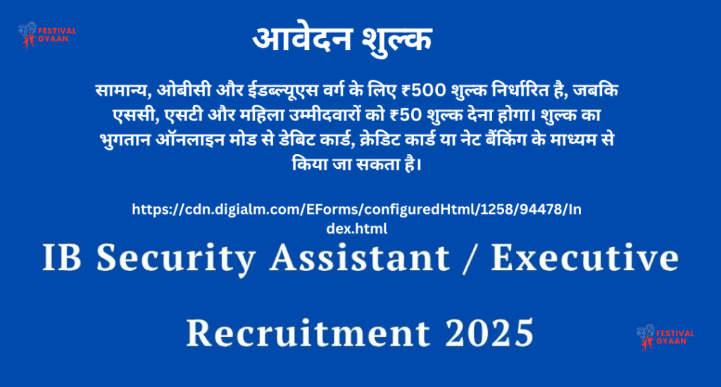 IB Security Assistant Recruitment 2025