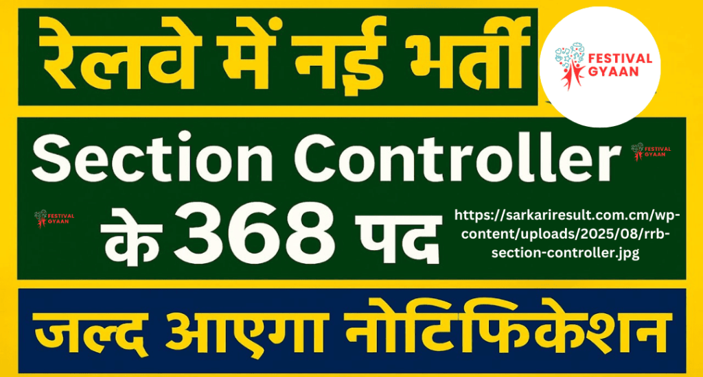 RRB Section Controller Recruitment 2025