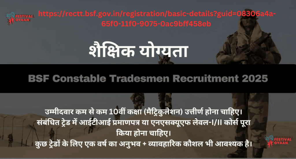 BSF Constable Tradesman Exam 2025 