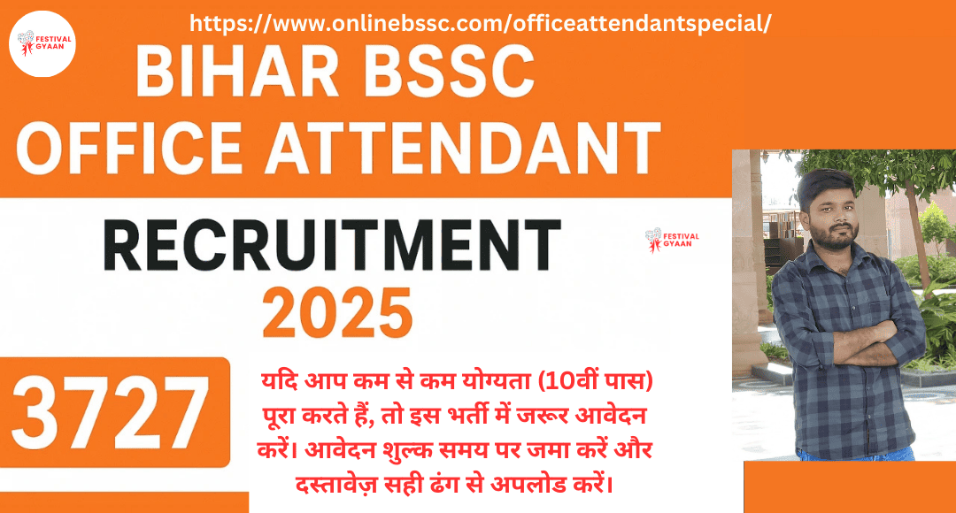 Bihar BSSC Office Attendant Recruitment 2025