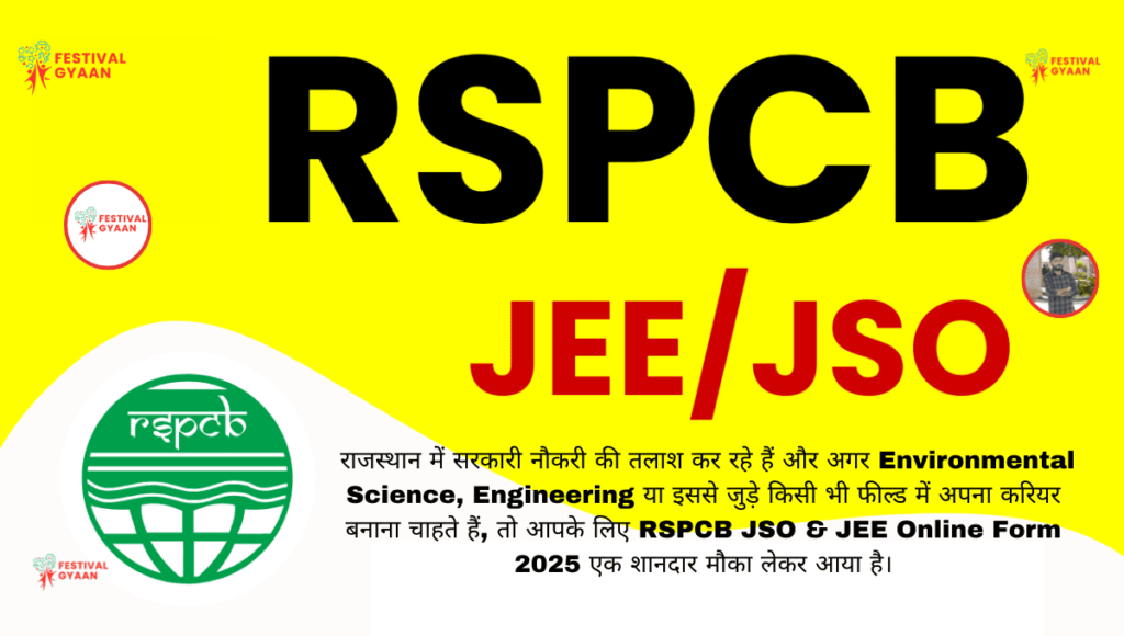 RSPCB JSO & JEE Online Form 2025