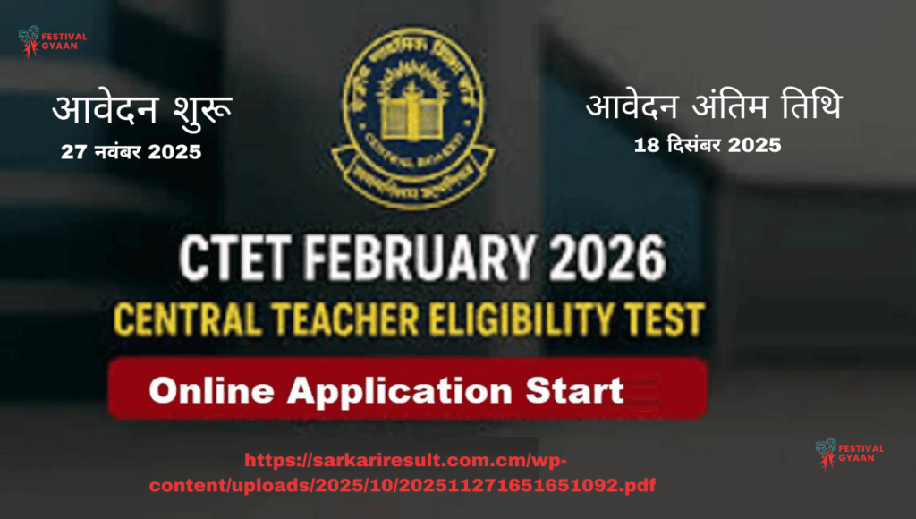 CTET February 2026 Online Form
