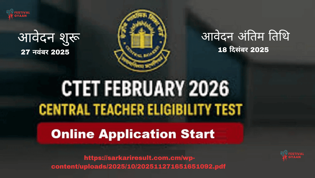 CTET February 2026 Online Form