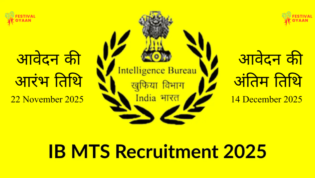 Intelligence Bureau MTS Vacancy 2025 