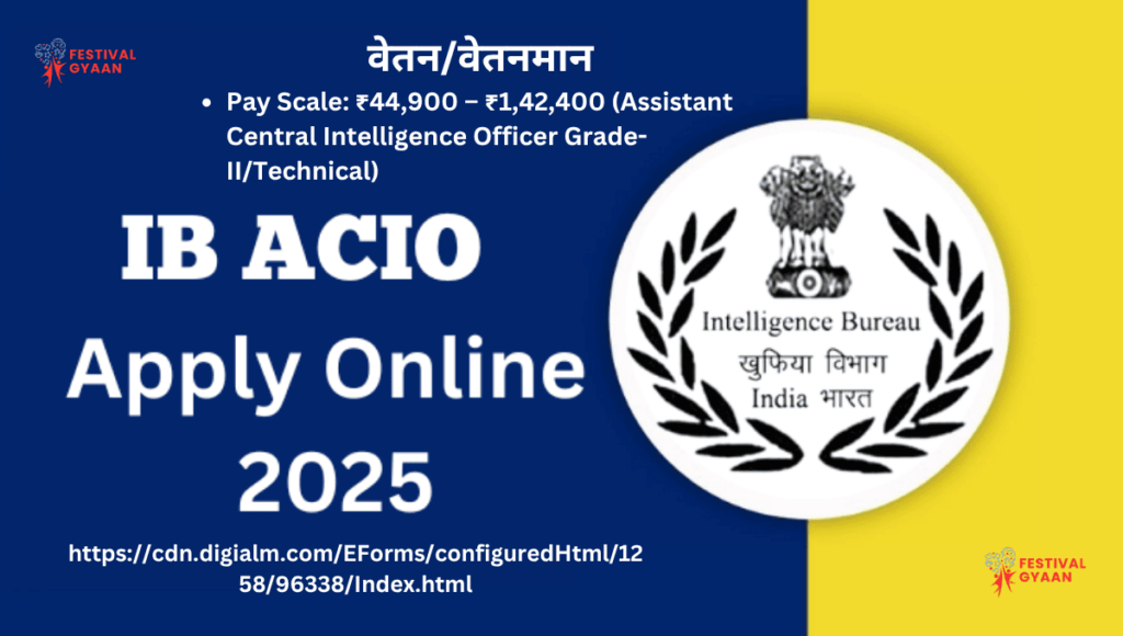 IB ACIO Grade II Technical Online Form 2025