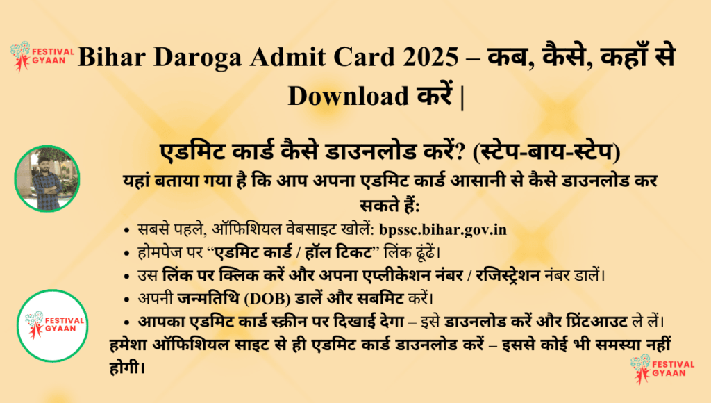 Bihar Daroga Admit Card 2025