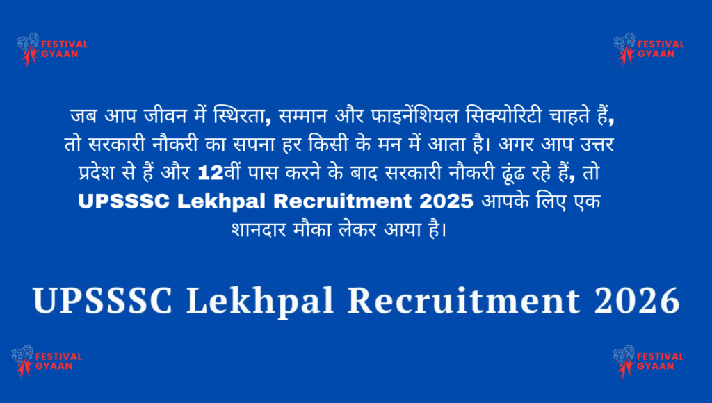 UPSSSC Lekhpal Recruitment 2025