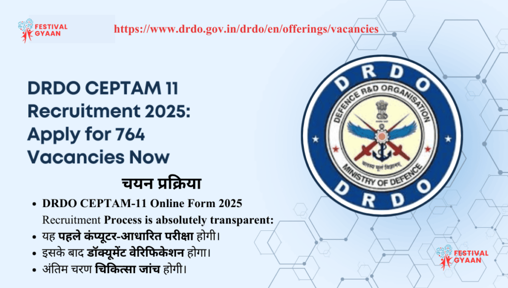DRDO CEPTAM-11 Online Form 2025