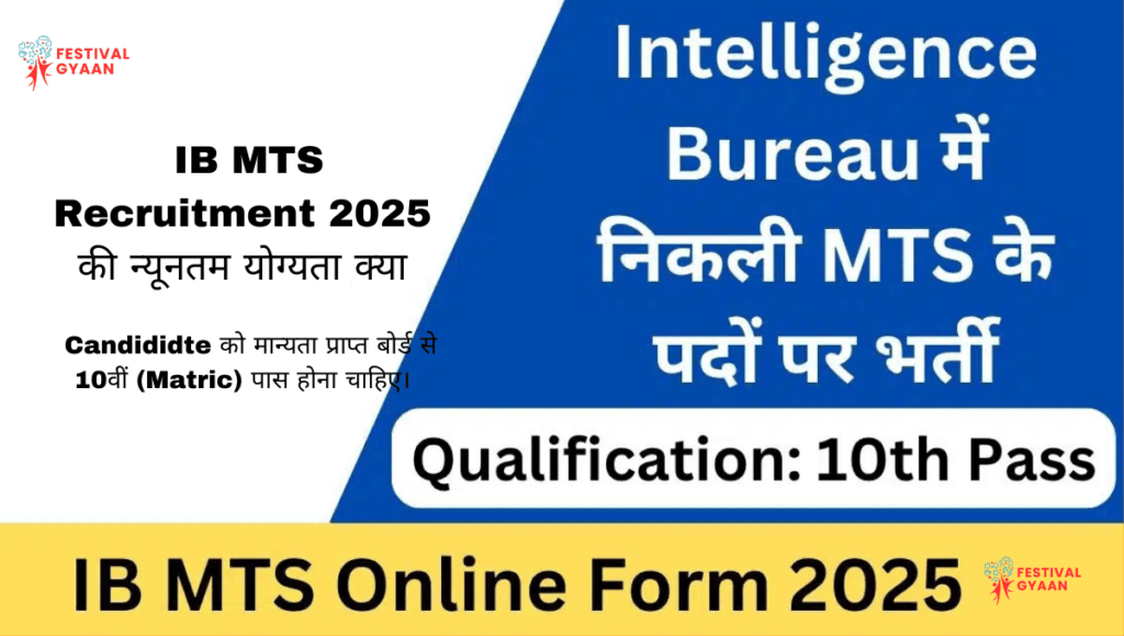 IB MTS Recruitment 2025 Notification