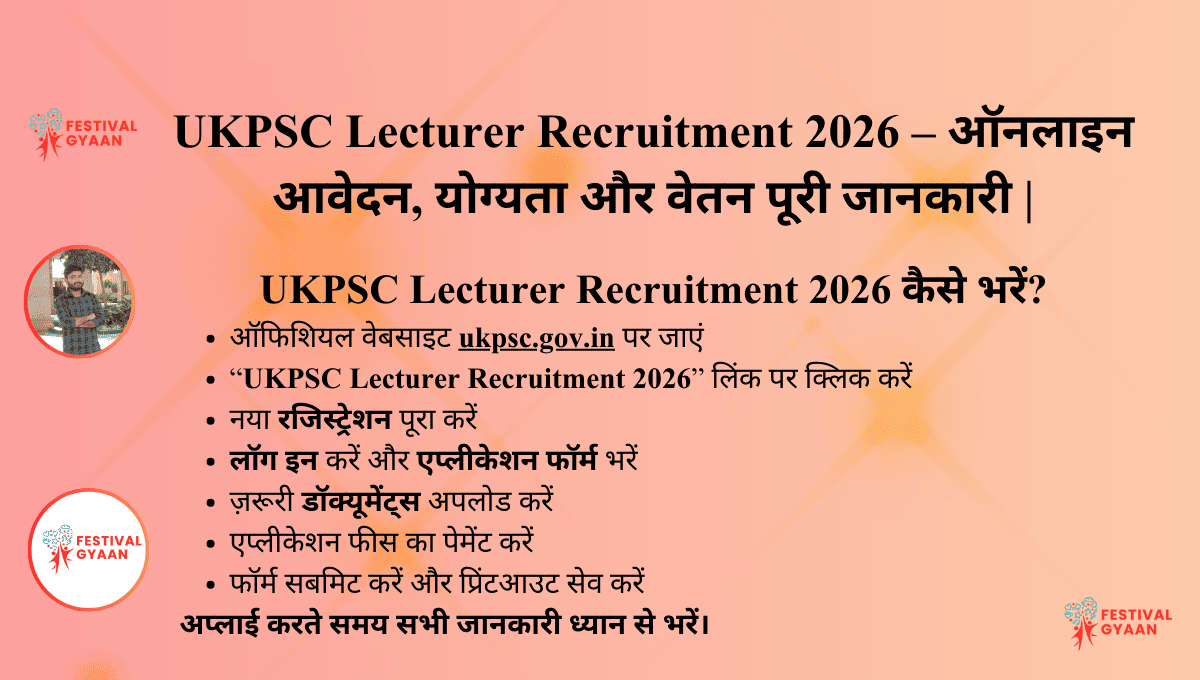 UKPSC Lecturer Recruitment 2026