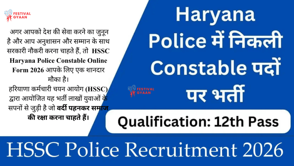 HSSC Haryana Police Constable Online Form 2026